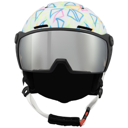 Дитячі гірськолижний шолом Blizzard Flash Visor junior ski helmet білий white/multicolor