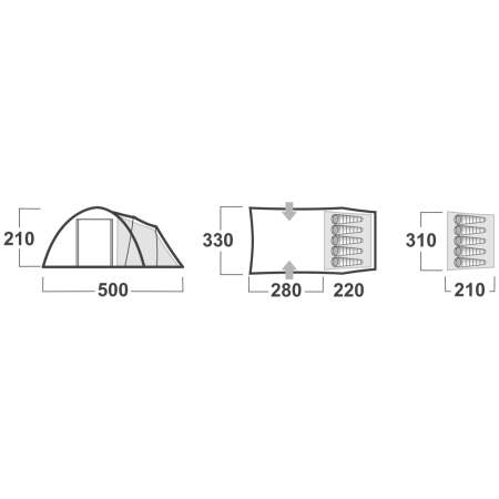 Сімейний намет Husky Boston Dural 5