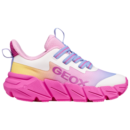 Дитячі черевики Geox J Flexyper Fast Girl Fuchsia рожевий FUCHSIA/MULTICOLOR