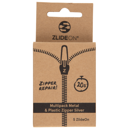 Гаджет для подорожей ZlideOn Multipack Metal & Plastic Zipper срібний