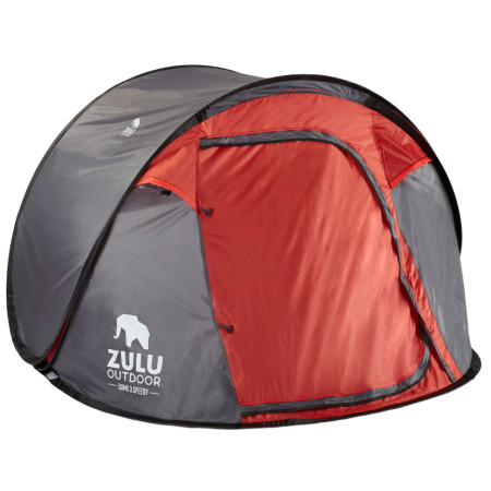 Саморозкладний намет Zulu Dome 3 Speedy сірий/червоний