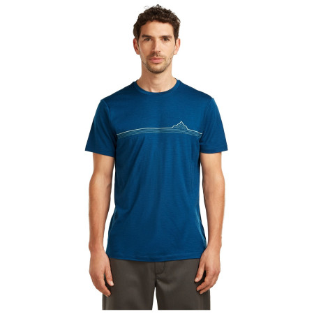 Чоловіча футболка Icebreaker Men Merino 150 Tech Lite SS Tee Range Stripes