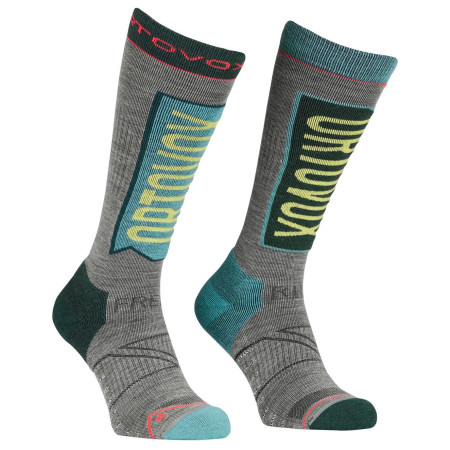 Жіночі шкарпетки Ortovox Free Ride Long Socks W синій ice waterfall