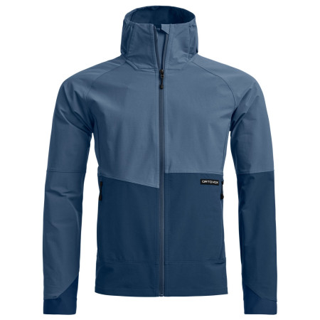 Чоловіча софтшелова куртка Ortovox Venet Softshell Hooded Jacket синій Light Nunatak