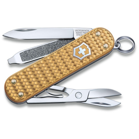 Складаний ніж Victorinox Classic Precious Alox золотий