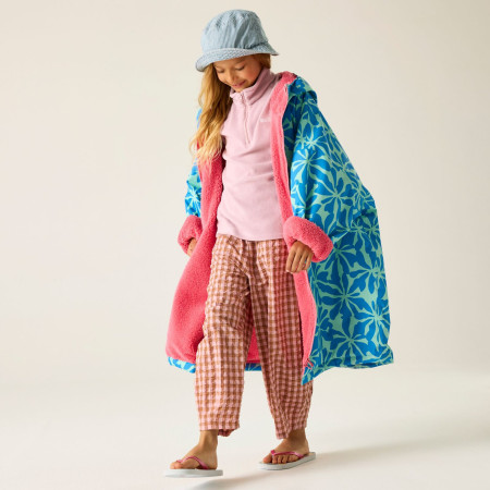 Водонепромокне пальто Regatta Junior Waterproof Changing Robe SBluFlPiLem