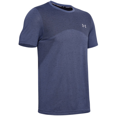 Pánské triko Under Armour Seamless Ss modrá Blue Ink / Mod Gray