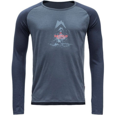 Pánské triko Devold Romedal Man Shirt modrá Mistral