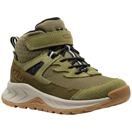 Дитяче взуття Keen Hightrail Mid Wp Children Dark Olive зелений dark olive/martini olive