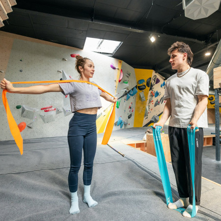 Гумова стрічка для посилення м'язів YY VERTICAL Warm Up Band Blue Medium