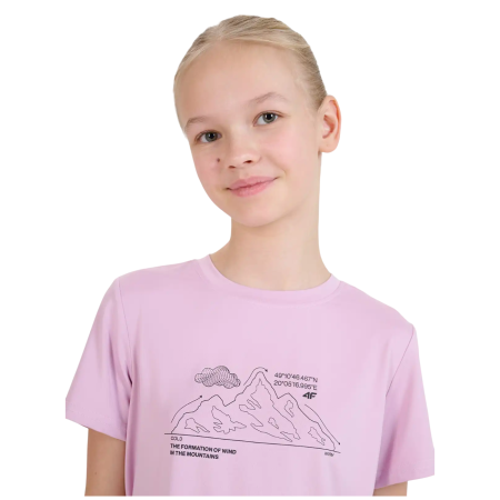 Дитяча футболка 4F Tshirt Fnk F1199 Light Pink