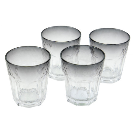 Набір бокалів Bo-Camp Tumbler 200 ml - 4ks сірий Smoke