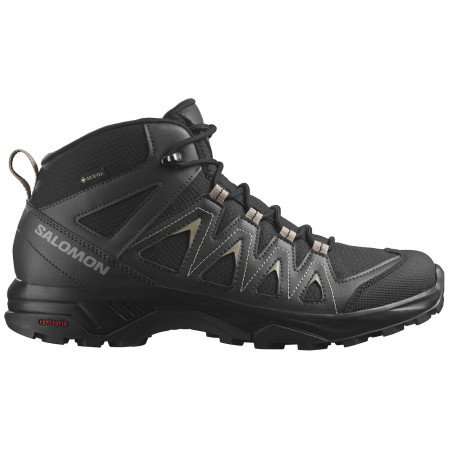 Чоловічі туристичні черевики Salomon X Braze Mid Gore-Tex чорний/сірий Black / Phantom / Vintage Khaki