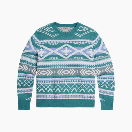 Жіночий светр Royal Robins W Westlands Pullover синій/білий Mineral Htr Acacia Pt