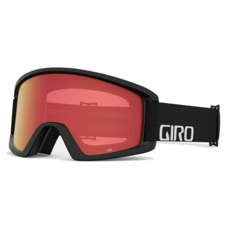 Лижна маска Giro Semi Black Wordmark Amber Scarlet/Yellow