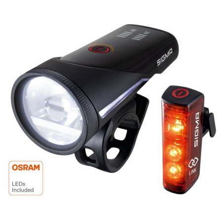 Переднє / заднє світло Sigma Aura 100 + Blaze Link