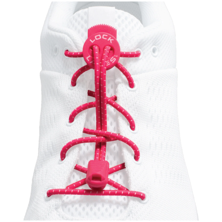 Шнурки для взуття Lock Laces Original рожевий Hot Pink