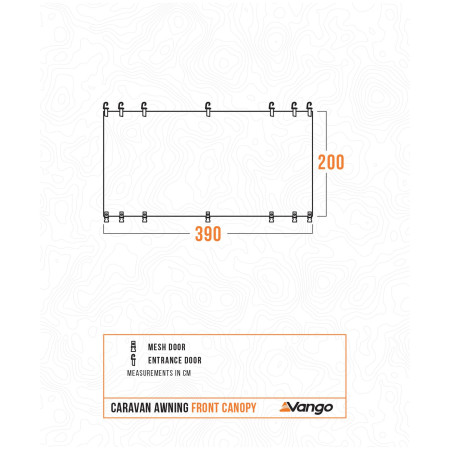 Намет для кемпера Vango Caravan Awning Front Canopy