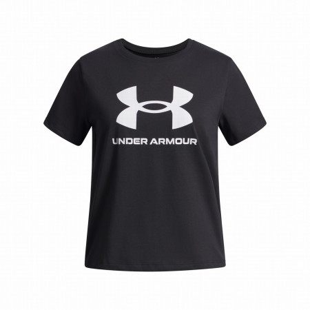 Дитяча футболка Under Armour BIG LOGO SS-BLK чорний/білий Black