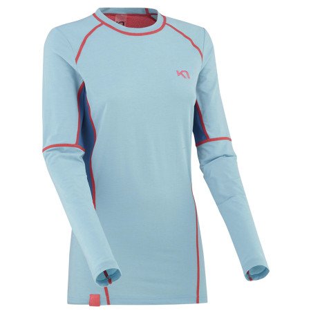 Dámské funkční triko s dlouhým rukávem Kari Traa Svala Ls modrá/růžová Surf