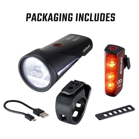 Переднє / заднє світло Sigma Aura 100 + Blaze Link