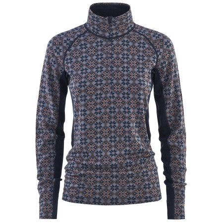 Жіноча функціональна футболка Kari Traa Rose Light Baselayer Half Zip темно-синій