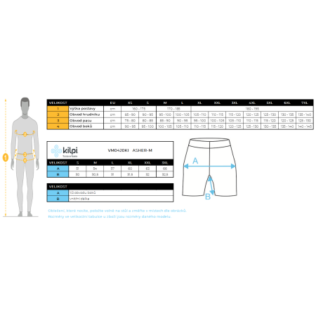 Чоловічі шорти Kilpi Asher-M