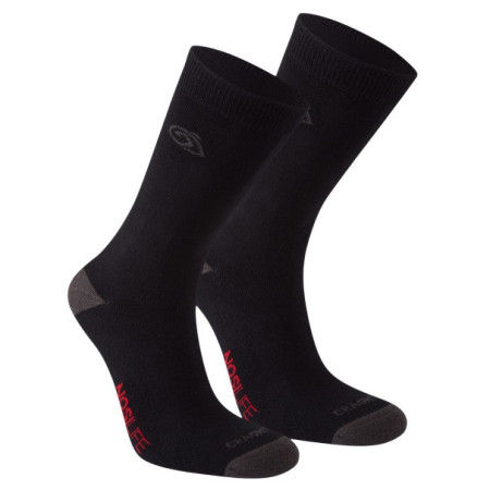 Шкарпетки Craghoppers NosiLife Twin Pck Socks чорний/сірий Blk/DkLead
