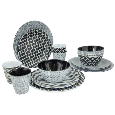 Набір посуду Bo-Camp Mix & Match 16 100% Melamine