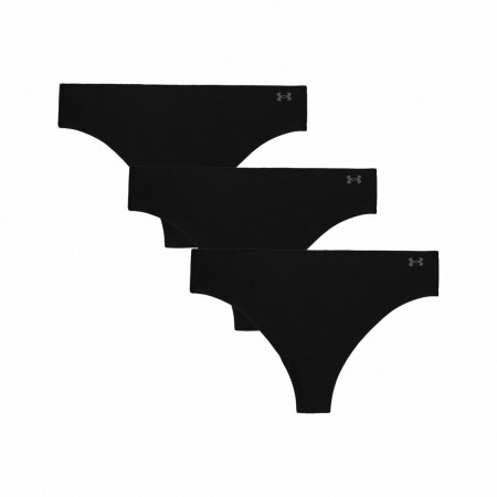 Жіноча нижня білизна Under Armour Pure Stretch No Show Thong - Solid 3Pk чорний black