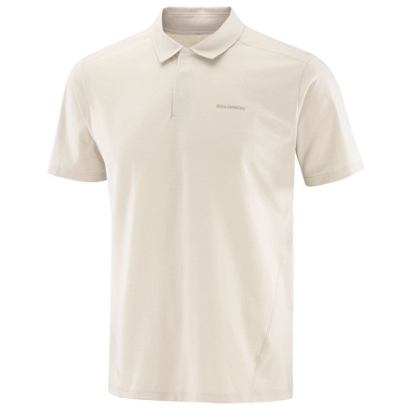 Чоловіча футболка Salomon Trackline Polo M бежевий Silver Cloud