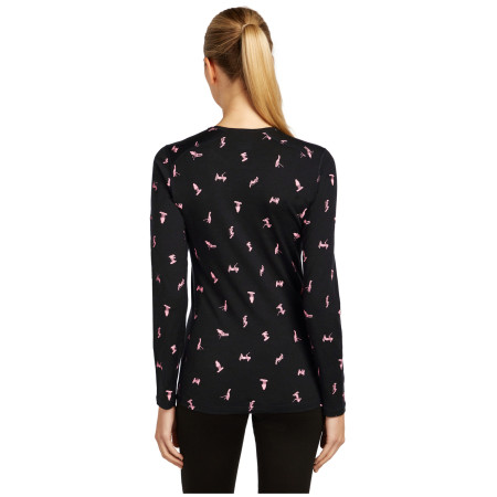 Жіноча функціональна футболка Icebreaker Women Merino 200 Oasis LS Crewe Snow Day