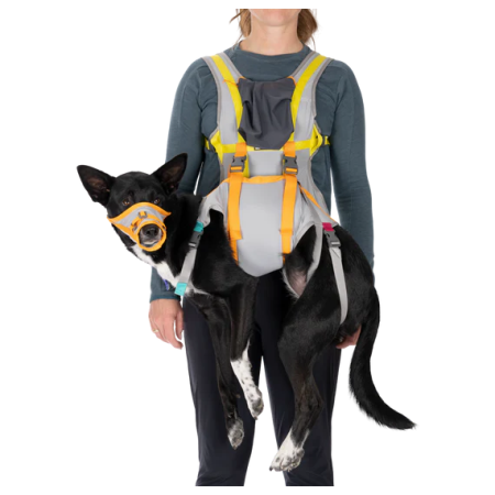 Шлейка для собаки Ruffwear BackTrak™ Dog Evacuation Kit сірий/помаранчевий Cloudburst Gray