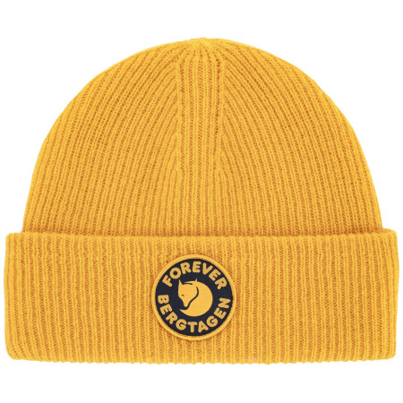 Зимова шапка Fjällräven Bergtagen Forever Wool Beanie жовтий Mustard Yellow