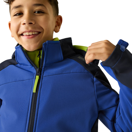 Дитяча софтшелова куртка Regatta Haydenbury Navy/Olympian Blue