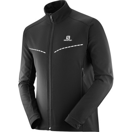 Pánská mikina Salomon Agile Softshell Jkt černá black