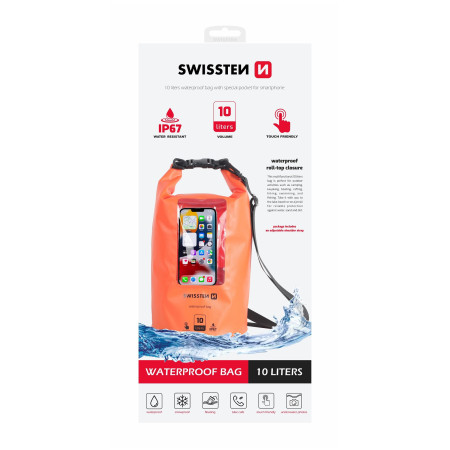 Водонепроникний чохол Swissten WATERPROOF ORANŽOVÉ (10L)