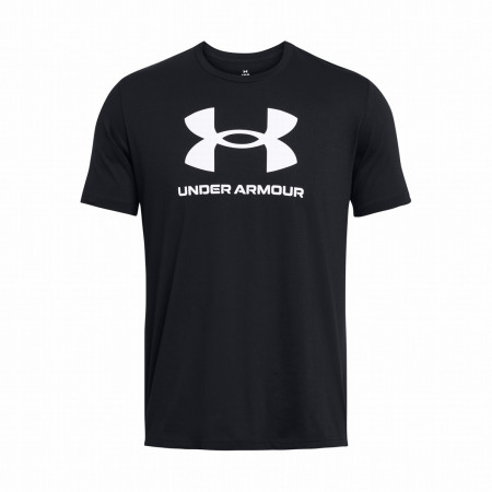 Чоловіча футболка Under Armour Sportstyle Logo Update SS чорний/білий Black/White