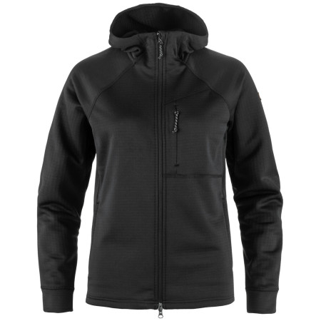 Жіноча куртка Fjällräven Abisko Grid Fleece Hoodie W чорний Black