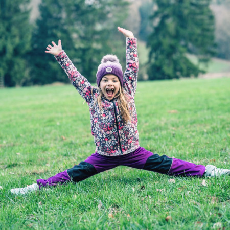 Дитячі софтшелові штани WAMU Fuchsiová