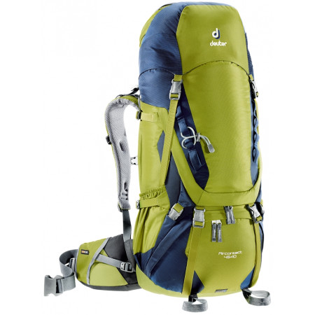 Рюкзак Deuter Aircontact 45+10 (2018) зелений MossNavy