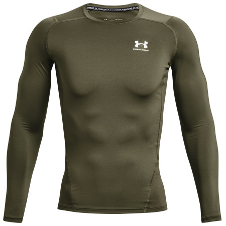 Чоловіча функціональна футболка Under Armour HG Armour Comp LS темно-зелений Marine OD Green / / White