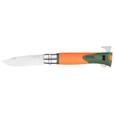 Ніж Opinel VRI N°12 Inox Explore s odstraňovačem klíšťat помаранчевий