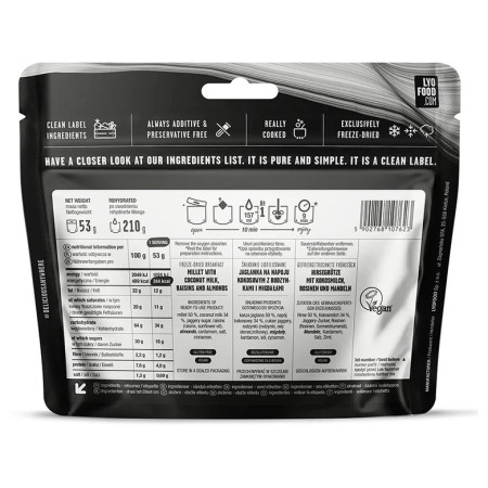 Дегідрована їжа Lyo food Ovesný Payasam 60g