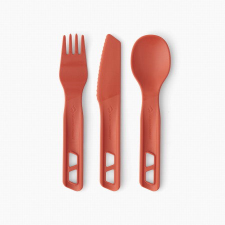 Набір столових приборів Sea to Summit Passage Cutlery Set 3 Piece червоний