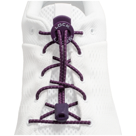 Шнурки для взуття Lock Laces Original фіолетовий Purple