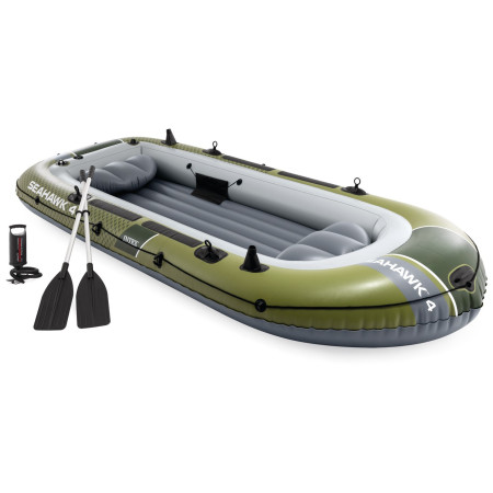 Надувний човен Intex Seahawk™ 4 Boat зелений green