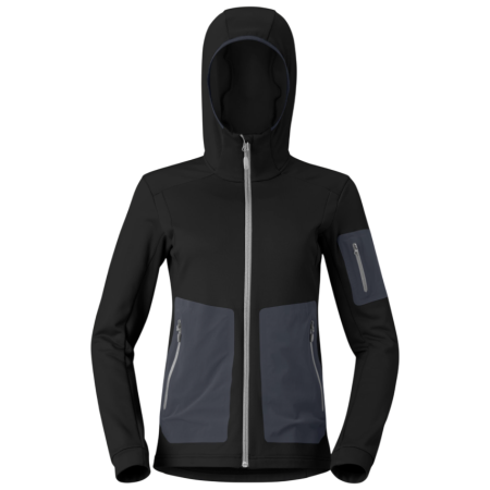 Жіноча функціональна толстовка Norrona falketind warm2 stretch Hood чорний Caviar Black