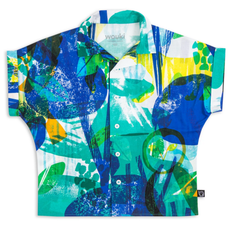 Сорочка Wouki Hitode forest blue синій Forest blue