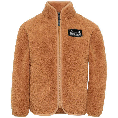 Дитяча толстовка Didriksons Gibbs Kids Fullzip 2 Almond Tree помаранчевий Almond Tree